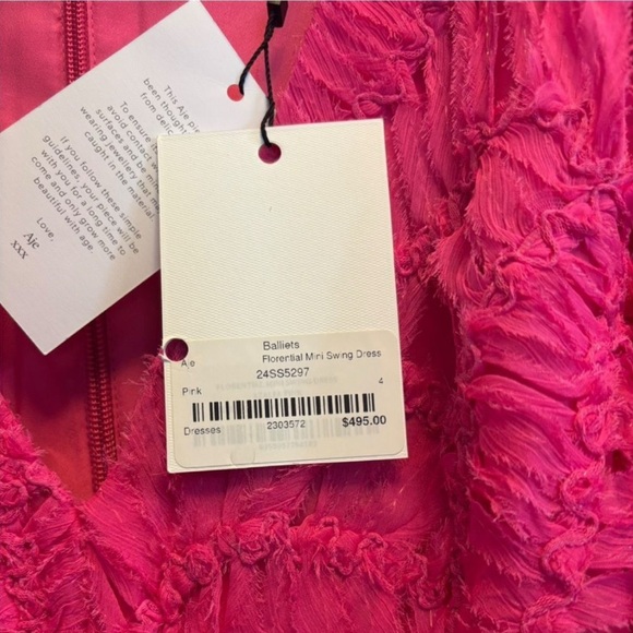 NWT Aje Florential Mini Swing Dress Azalea Pink 4 - Picture 5 of 14